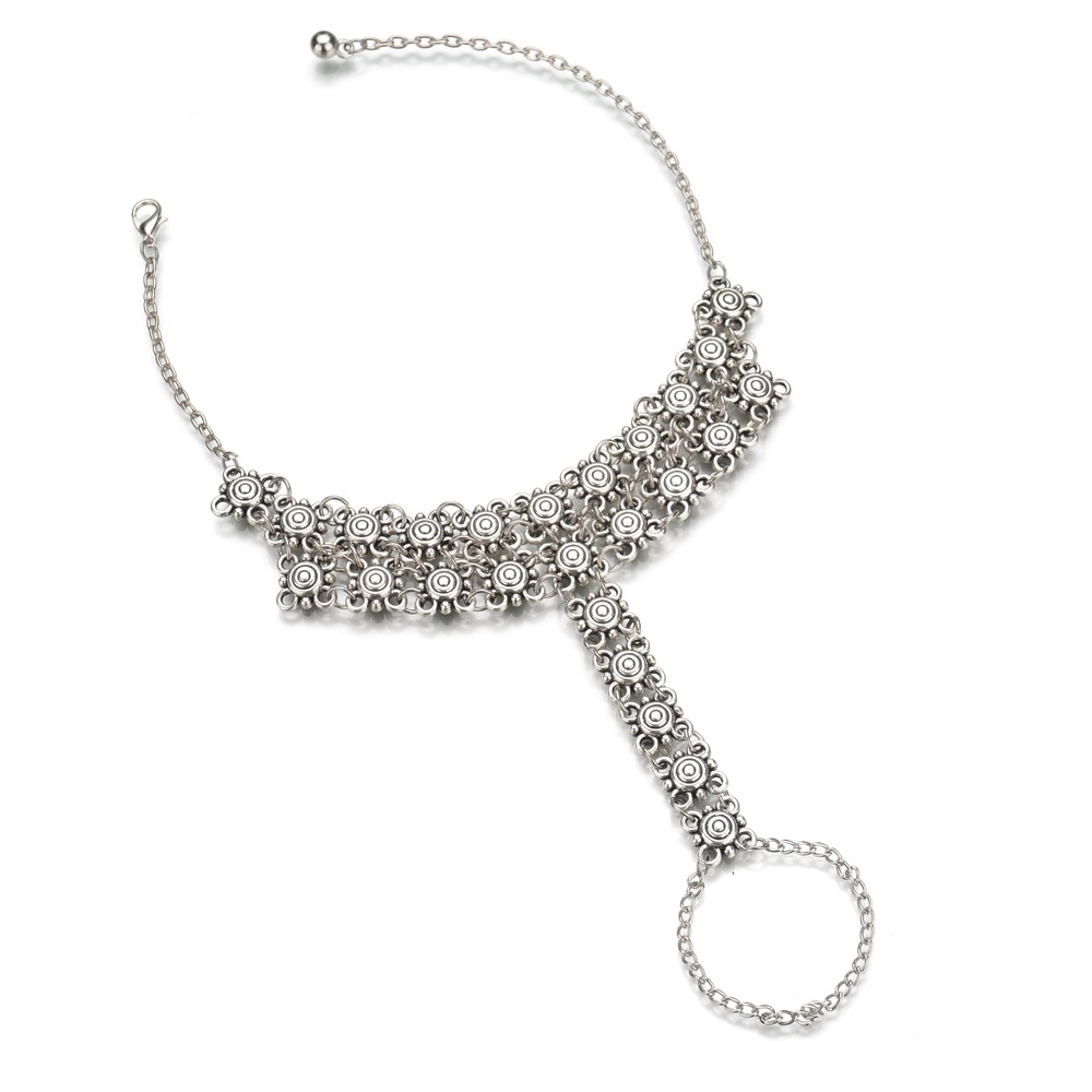 Occident and the United States alloy plating Anklet (Silver)NHBQ0980-Silver