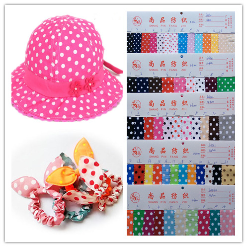 现货供应全棉圆点面料  全棉面料 圆点印花布 衬衫面料