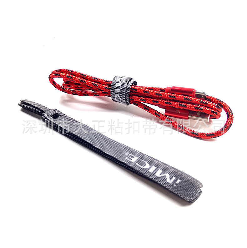 射出钩魔术贴扎带 透明 魔术贴 背靠背魔术贴扎带 魔术贴反扣|ru