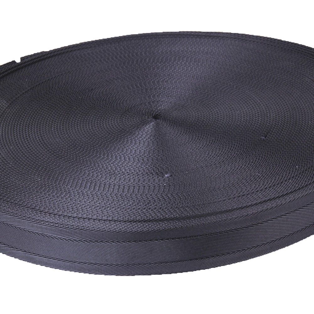 现货5公分宽 3.8cm 黑色 加厚斜纹尼龙带 空心带 管状带 锦纶织带