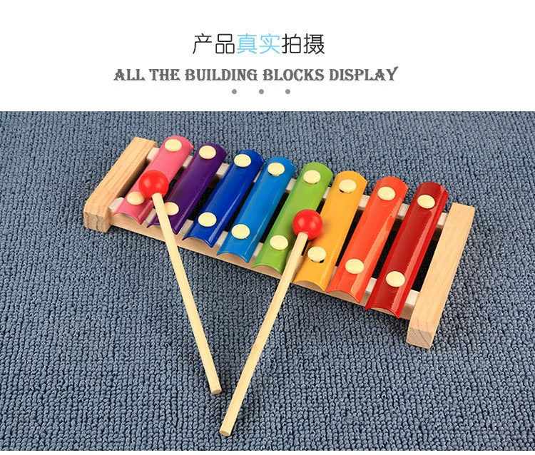 Đồ chơi giáo dục bằng gỗ cho trẻ em gõ tám nhịp trên đàn piano đánh xylophone bé trai và bé gái nhạc cụ mầm non 1-2-3 tuổi bộ nhạc cụ cho bé yêu