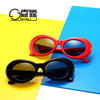 Trend sunglasses, retro fashionable glasses solar-powered, wholesale