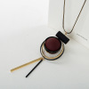 Fashionable round beads, sweater, long universal pendant, demi-season clothing, accessory, necklace, Korean style