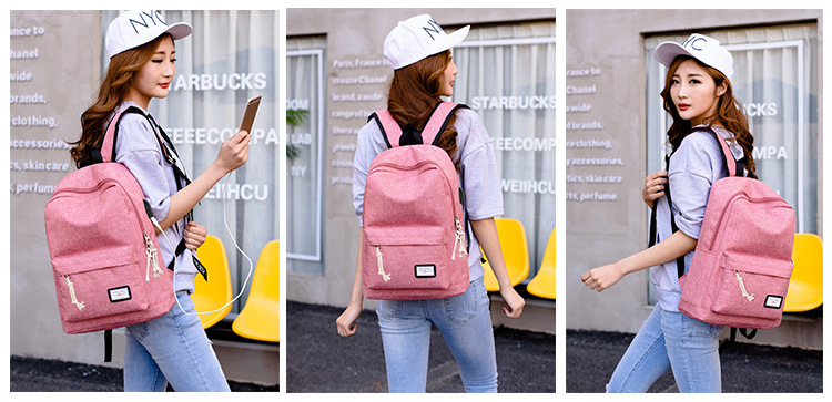 Casual USB Charging Backpack 3