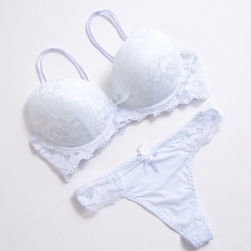 Large Size Lace Bra Thong Set Women's Underwear Set Foreign Trade AliExpress