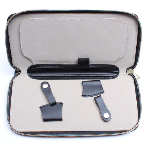 High-end Scissor Case, Classic Leather, Hair Scissors, Barber Scissor Case, 2-Piece Set, No Logo