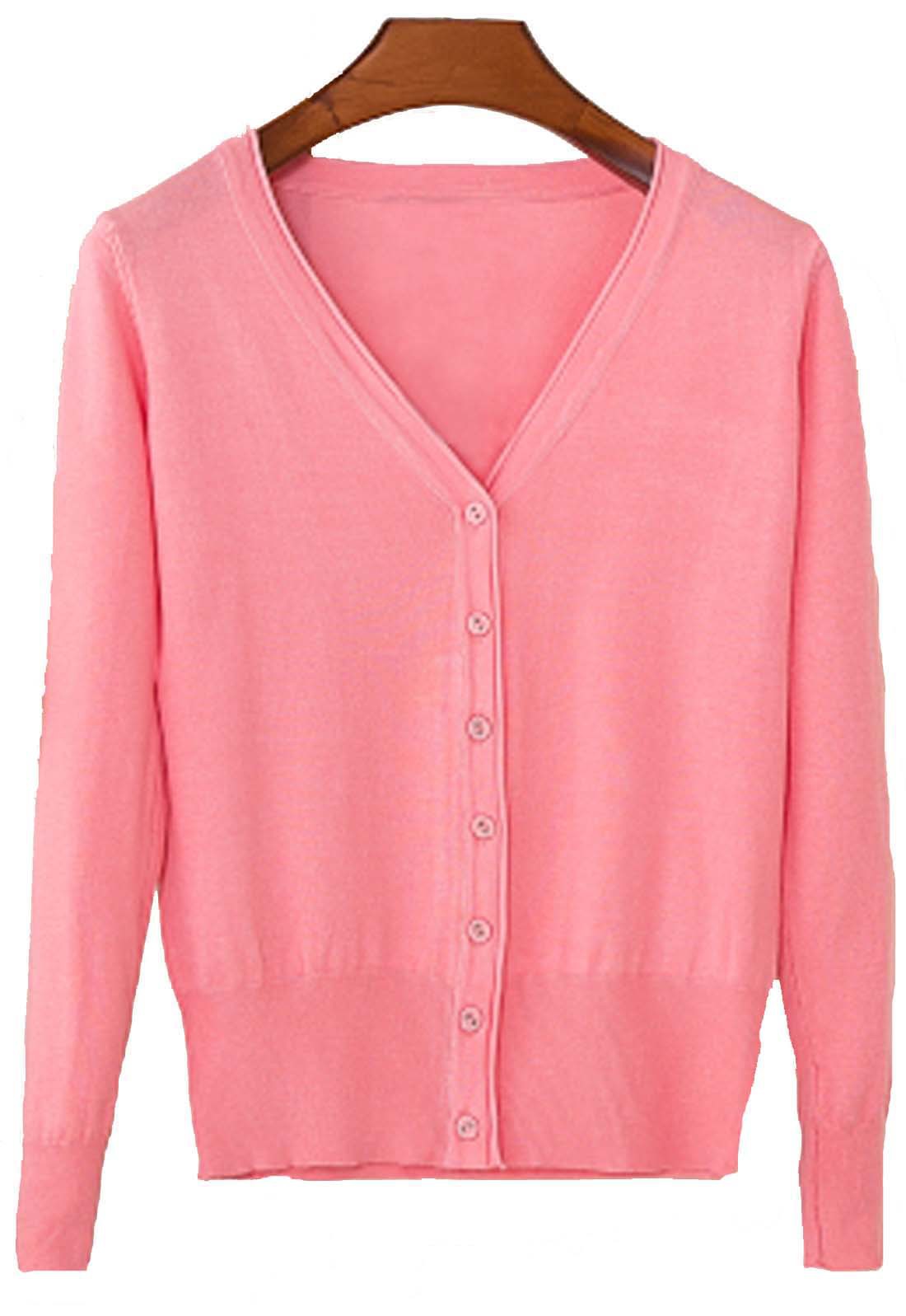 春夏秋 薄手 Vネック 日焼け止 冷房対策 毛玉 (48)