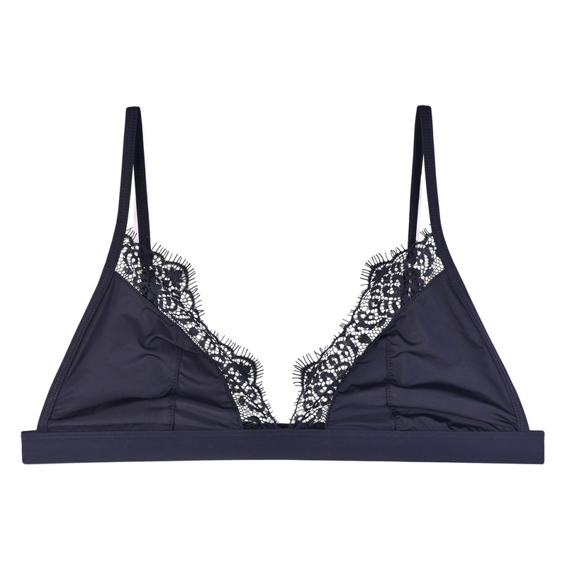 欧美超薄款无钢圈睫毛性感内衣时尚百搭舒适进口杜邦莱卡面料文胸