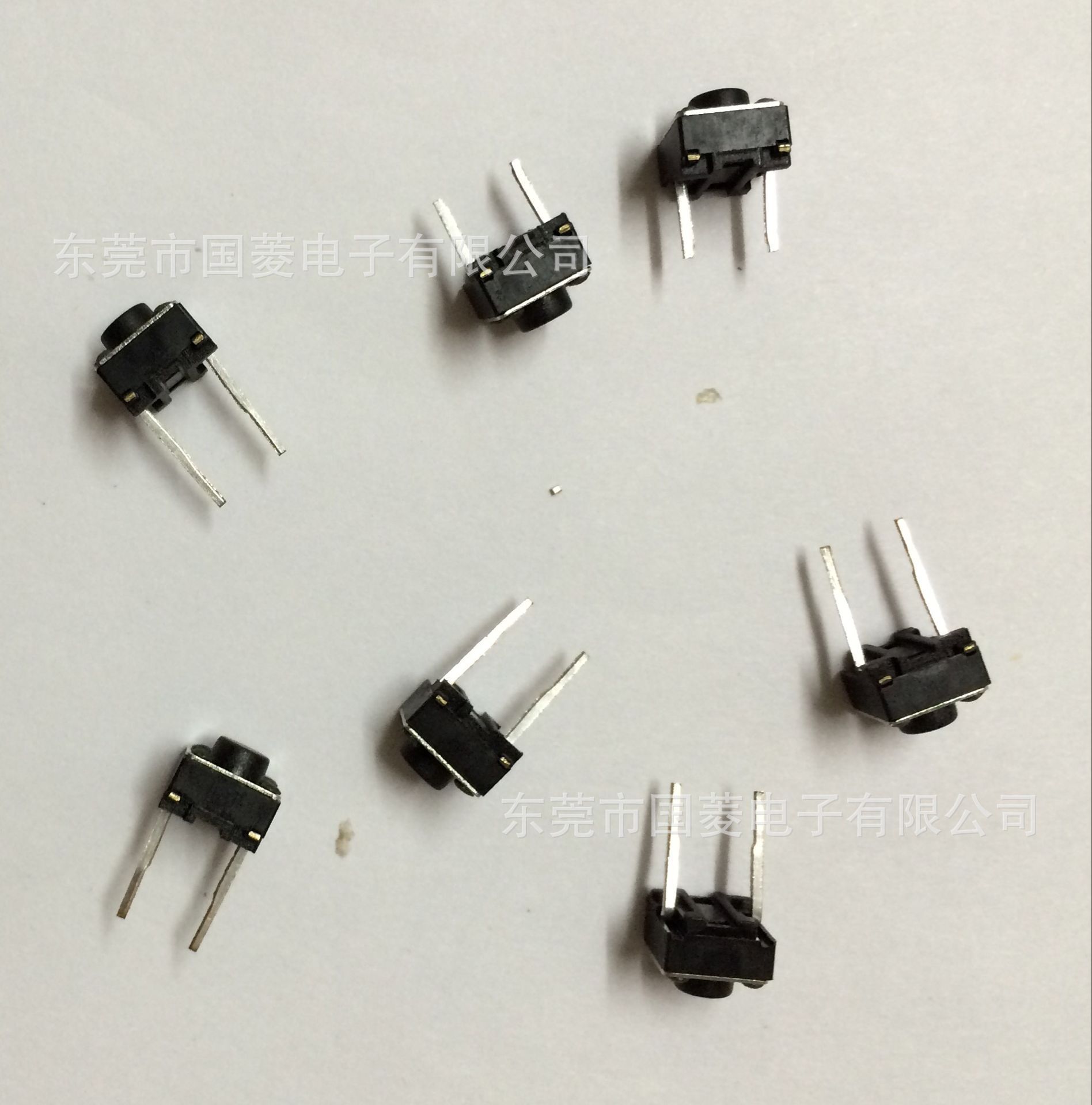6*6中二脚轻触开关TC-00102-00 立式2P插件 按键开关 厂家直销