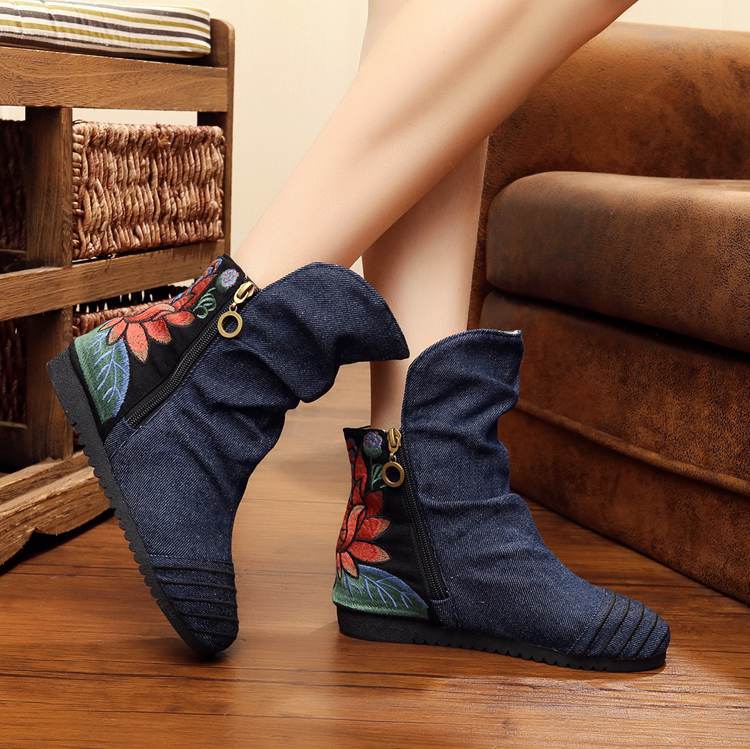 Bottes femme  BEIJING en Tissu de coton - Ref 3355527 Image 3