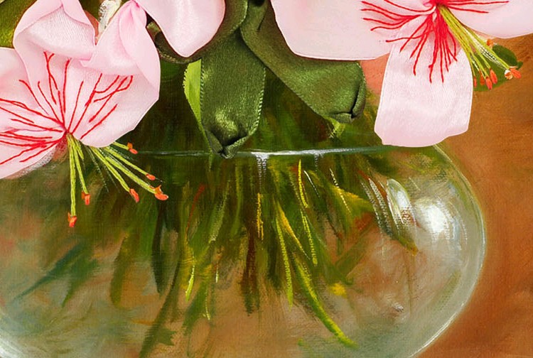 Oujin nianhua cinta bordado fábrica directa color impresión colgante pintura fragante lirio sala de estar entrada pintura decorativa