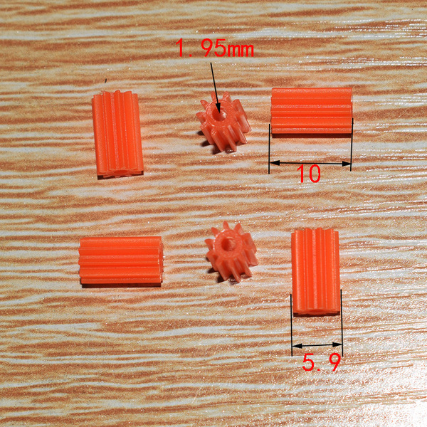 Plastic engine with gears