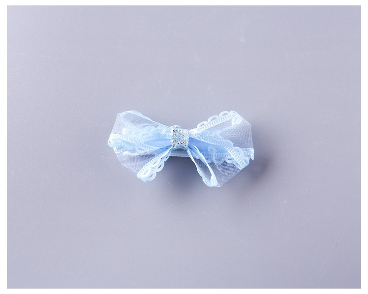 Girl's Sweet Bow Knot Cloth Handmade Net Yarn Hair Clip display picture 8