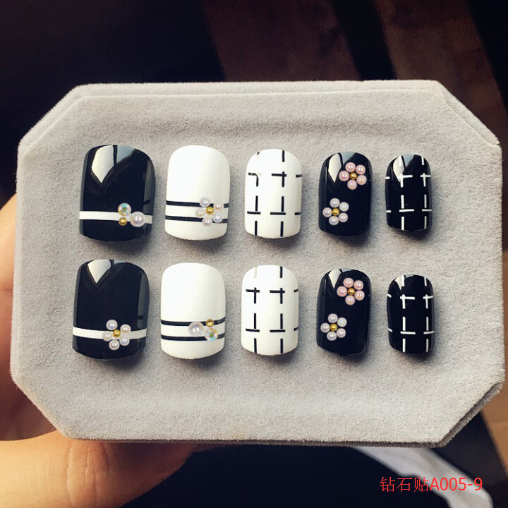 Diamond nail stickers, super shiny Japanese design, diamond stickers, self-adhesive nail drill, in stock, wholesale and customization detail image 7