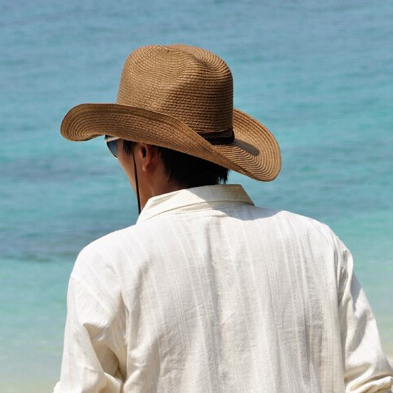Summer Foldable Outdoor Straw Hat Wholesale Nihaojewelry display picture 1