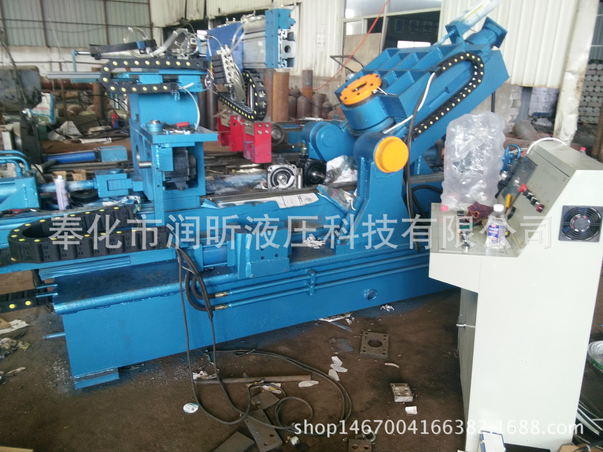 润昕液压RX-KZ001全自动数控钢瓶，钢管刻字机，滚字机，深度可调