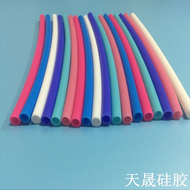 厂家彩色食品级硅胶管  彩色奶茶硅胶软管 彩色硅胶吸管