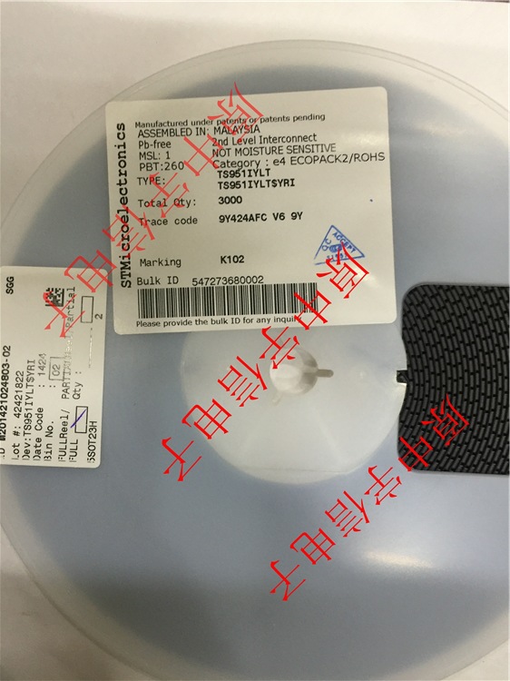 电子元器件IC  TS951IYLT印记K102全新现货专业配单SOT23-5
