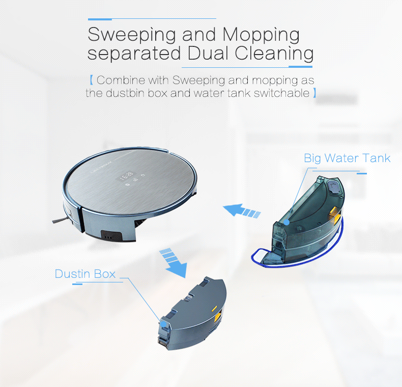 4383666869 1517961271 LIECTROUX Most Advanced Robot Vacuum Cleaner X5S with WIFI APP Control, Map Navigation,Big Dustbin&Water tank, Wet Dry Mop,