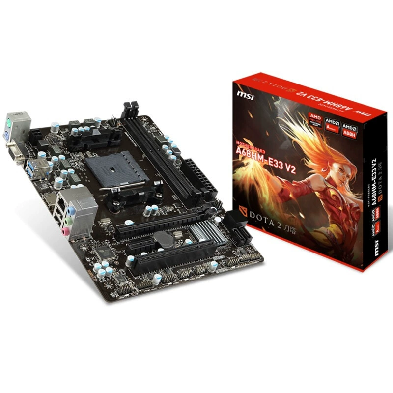 Материнская плата MSI A68HM-E33 V2 (версия DOTA2) (AMD A68 / Socket FM2+)
