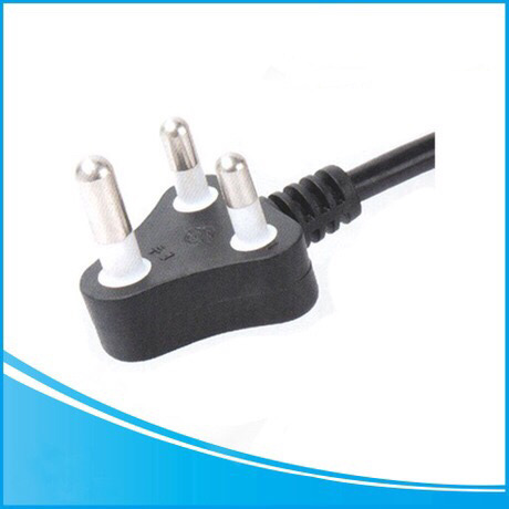 大小南非16A带胶插头电源线 10A半绝缘橡胶线 电源线