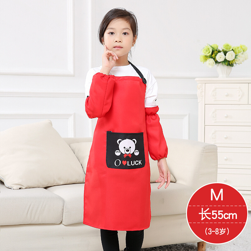 Delantal DE LOS NIÑOS Geliao logotipo personalizado arte pintura hornear micro impermeable delantal infantil Impresión de jardín de infantes