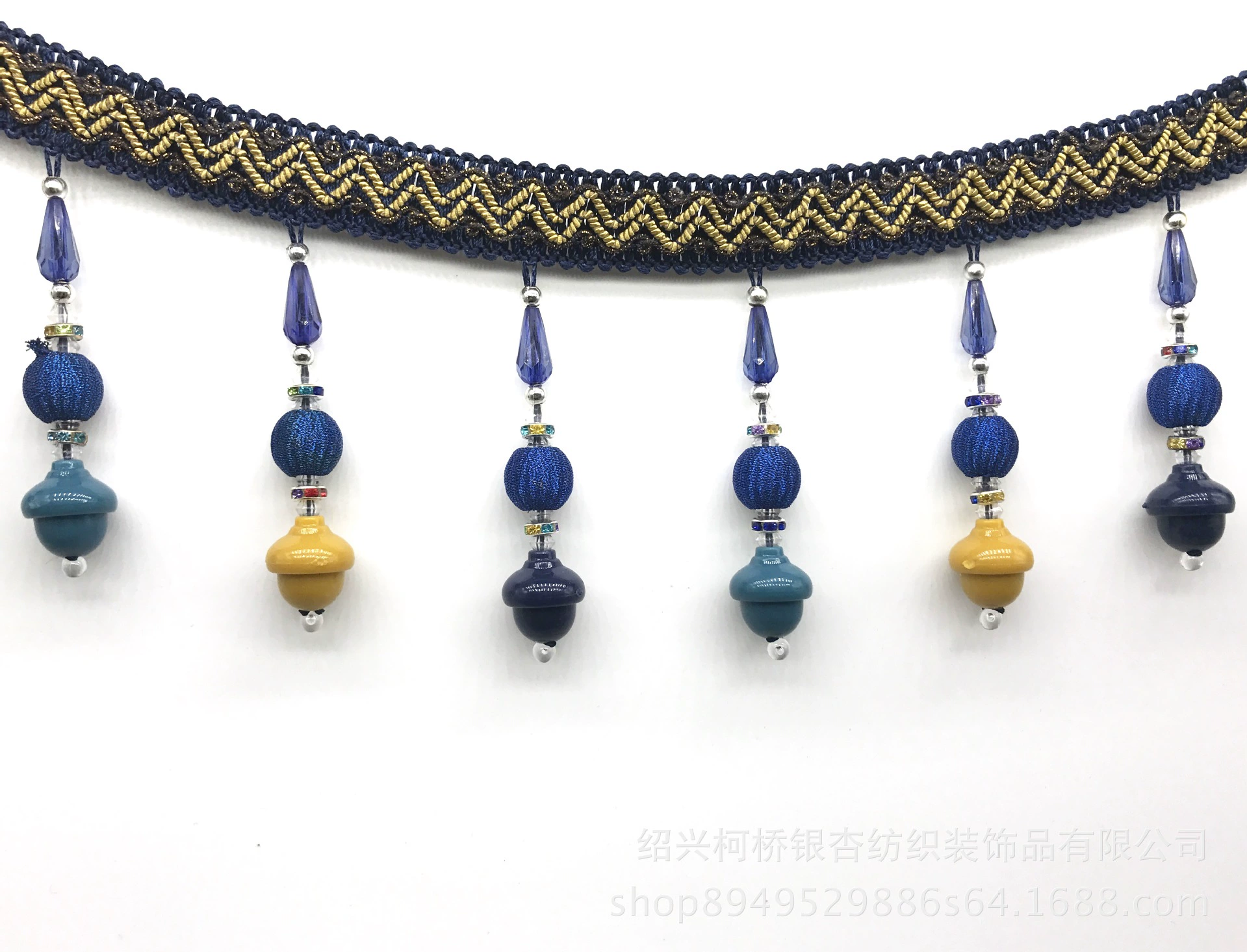Cloth, high-end beads, 12m