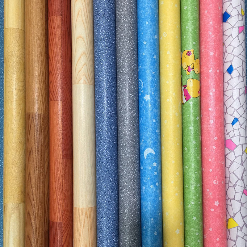 家用加厚pvc自粘地板贴地板革塑胶地板仿木地胶卧室地板胶批发|ms