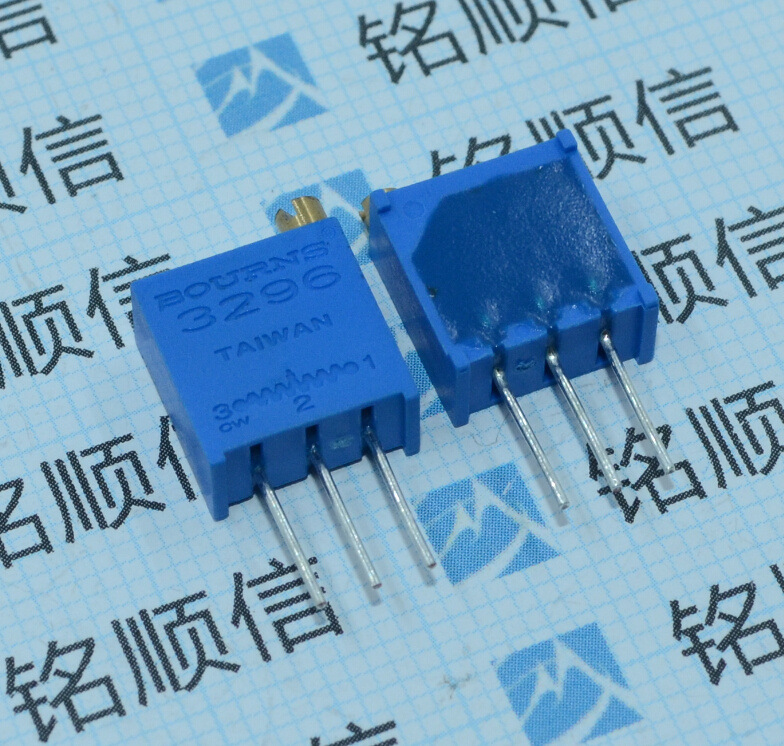 3296W多圈可调电位器3296W-1-104LF【实物拍摄】顶调阻值100K现货