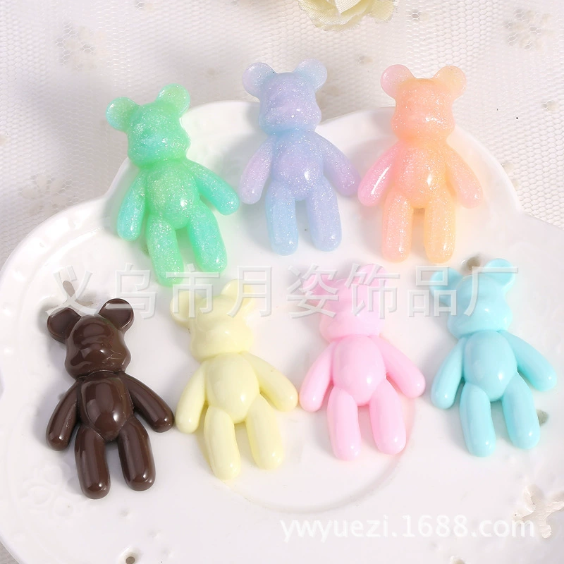 Аксессуары из смолы Гloomy Bear, жестяной медведь, чехол для мобильного телефона, DIY материал