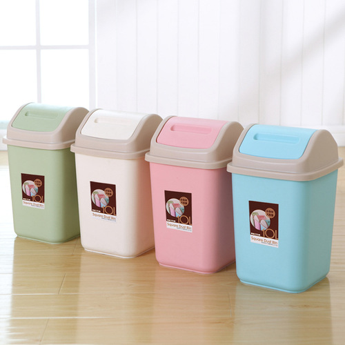 Trash can, household bathroom kitchen lid storage bucket, cover with classification trash can manufacturer wholesale