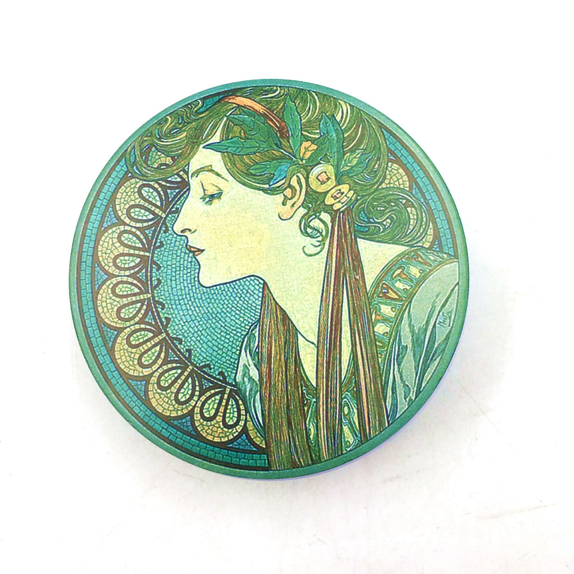 厂家直销现货105直径圆形马口铁盒 女孩彩色印刷小铁盒首饰盒