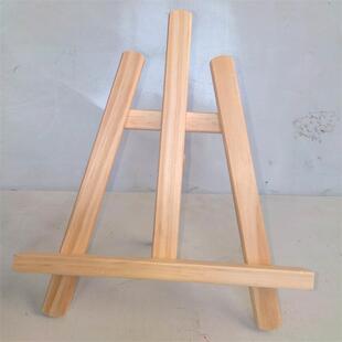 Desktop Mini Wooden Computer Small Display Rack New Triangle Easel Photo Frame Table Calendar Display Rack Korean Style Decorative Easel