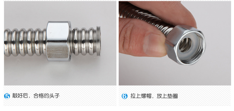 The plumbing manufacturer supplies new 201 stainless steel corrugated pipe toilet basin faucet metal hose wholesale undefined