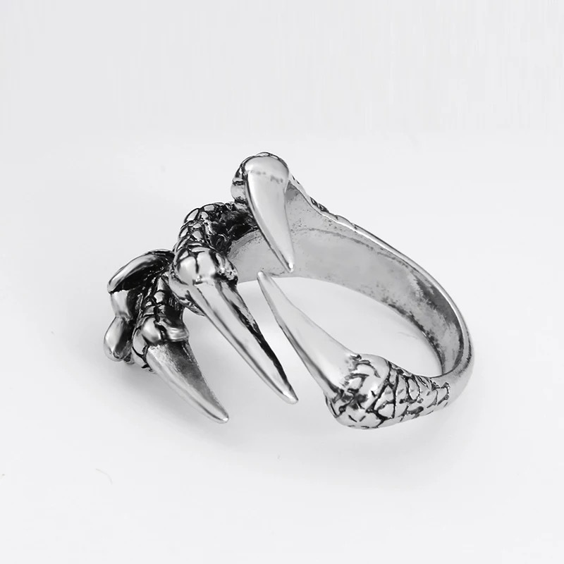 Retro Claw Alloy Plating Men's Open Ring display picture 4
