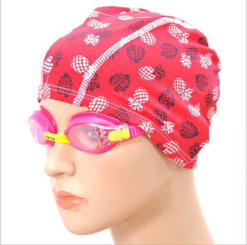 Wholesale solid color cloth swimming caps for men and women, comfortable swimming caps for adults, boys and girls, long hair swimming caps