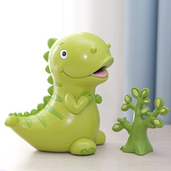 Cartoon Dinosaur Piggy Bank for Kids Students Birthday Gift Storage Bank Resin Craft Home Creative Ornament Decor