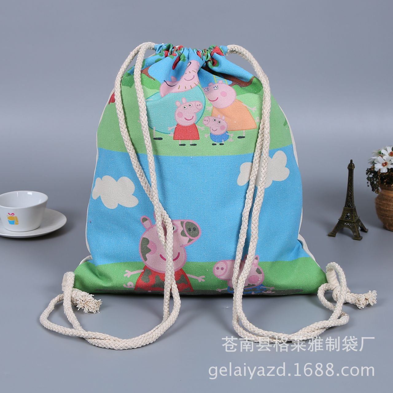 厂家定制棉布帆布袋束口棉布收纳袋 定做广告棉布束口袋子