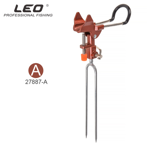 27887 LEO/LEO [Aluminum Alloy Universal Turret Bracket] Sea Rod Hand Rod Platform Fishing Bracket Metal Ground Plug