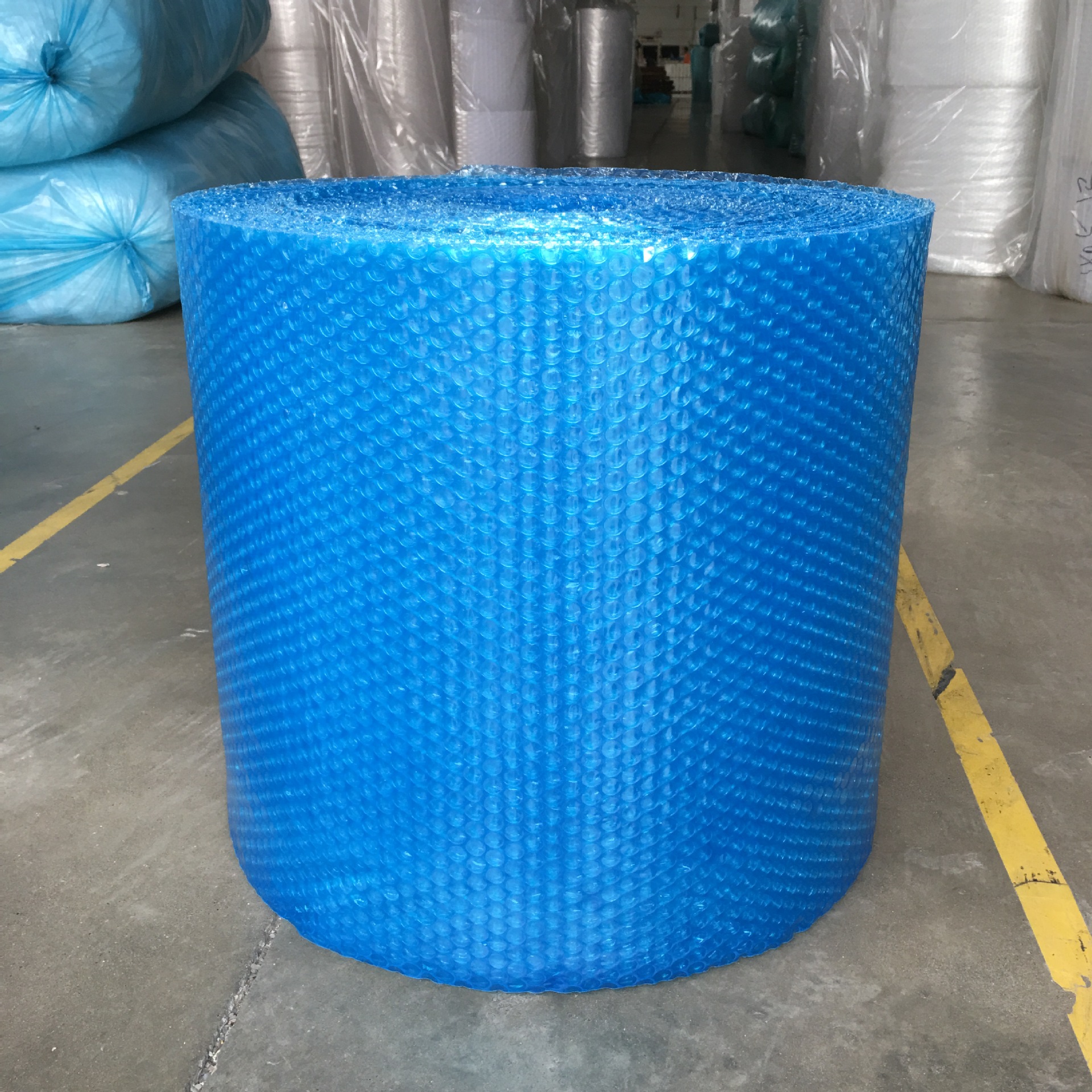 气泡膜蓝色透明宽50cm气垫膜100cm气泡垫单面防震中泡加厚汽泡膜