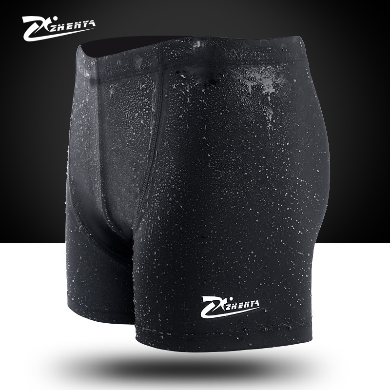 畅野户外男士游泳裤 男士鲨鱼皮平角泳裤速干游泳裤温泉泳裤|ru