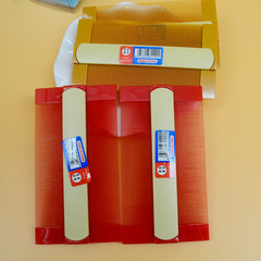 92韓版紅黃篦子批發 盒裝塑料雙面梳子去頭皮屑虱子梳 篦梳