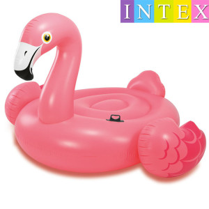 INTEX56288双人大红鹤游泳圈成人水上充气坐骑加厚超大号儿童浮床