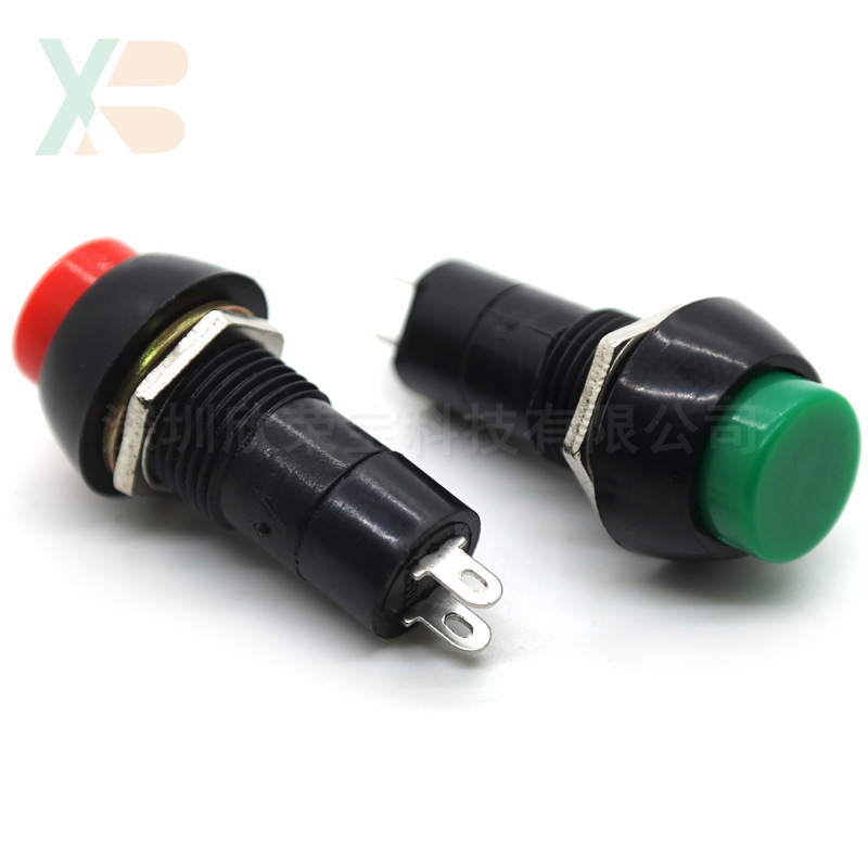 按扭开关安装孔径12mm开关PB-305A型圆形自锁按钮控制电源开关 钮