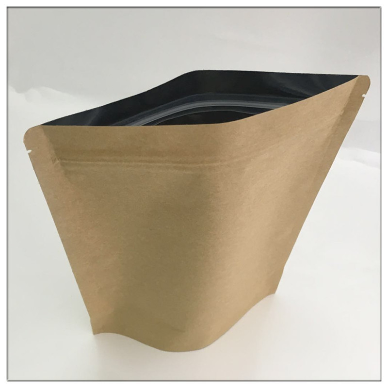 通用咖啡豆包装袋 牛皮纸镀铝箔站立自封拉链骨袋 防潮烘焙包装袋