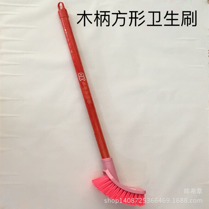 厂家直销木柄厕所刷 家用卫生刷 方形木手柄马桶刷 圆球刷 厕所刷