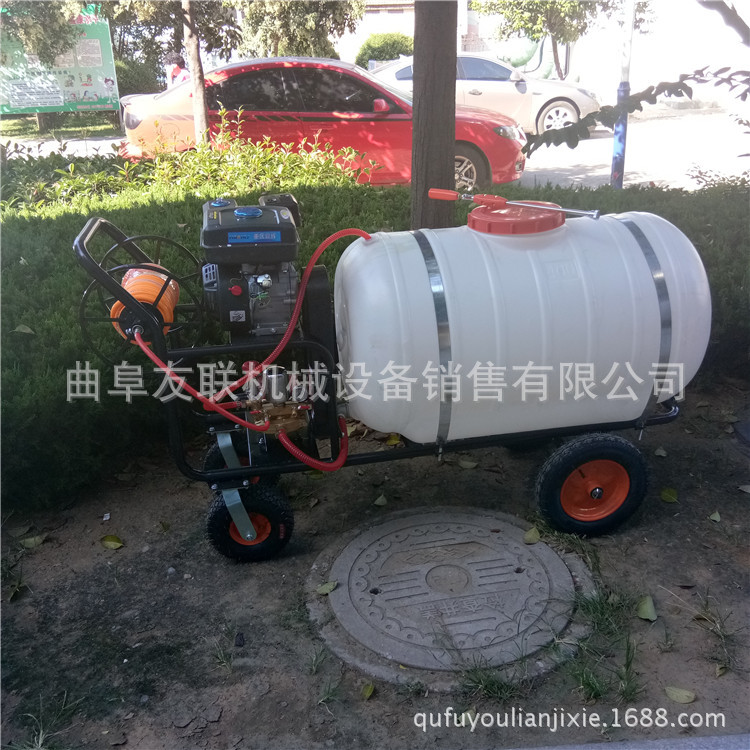 园林高压拉管汽油打药机 农用果园电动喷雾器 小型汽油打药机37