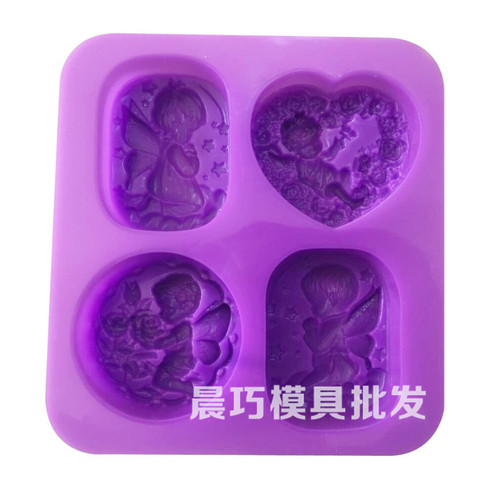 Supply of silicone cake molds, handmade soap molds, angel combination molds, male and female angel combinations, luxury angels