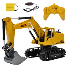 奧海八通 合金挖掘機 1:24無線遙控挖土機 兒童充電遙控車玩具