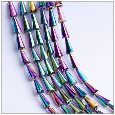 浦江水晶珠 DIY串珠材料  水晶厂家 宝塔珠 批发